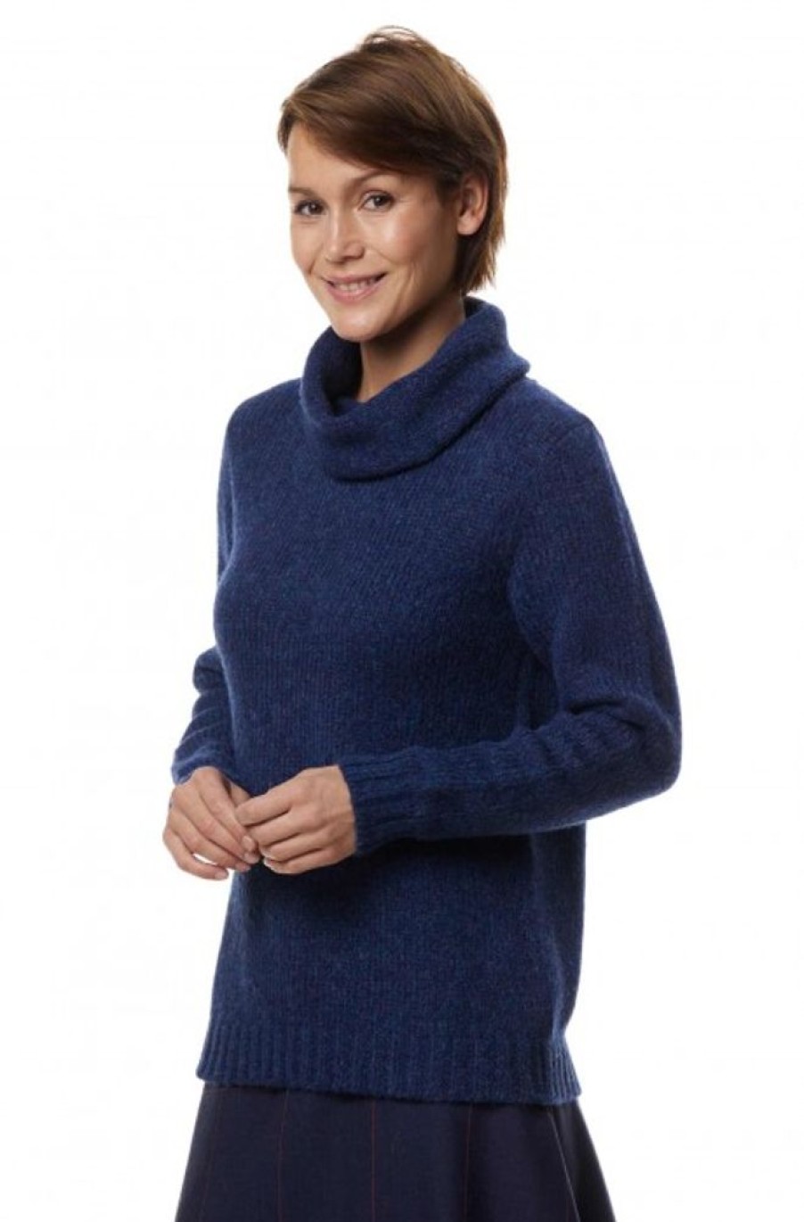 Damen APU KUNTUR | Alpaka Rollkragen Pullover Asa Aus Alpaka Woll-Mix