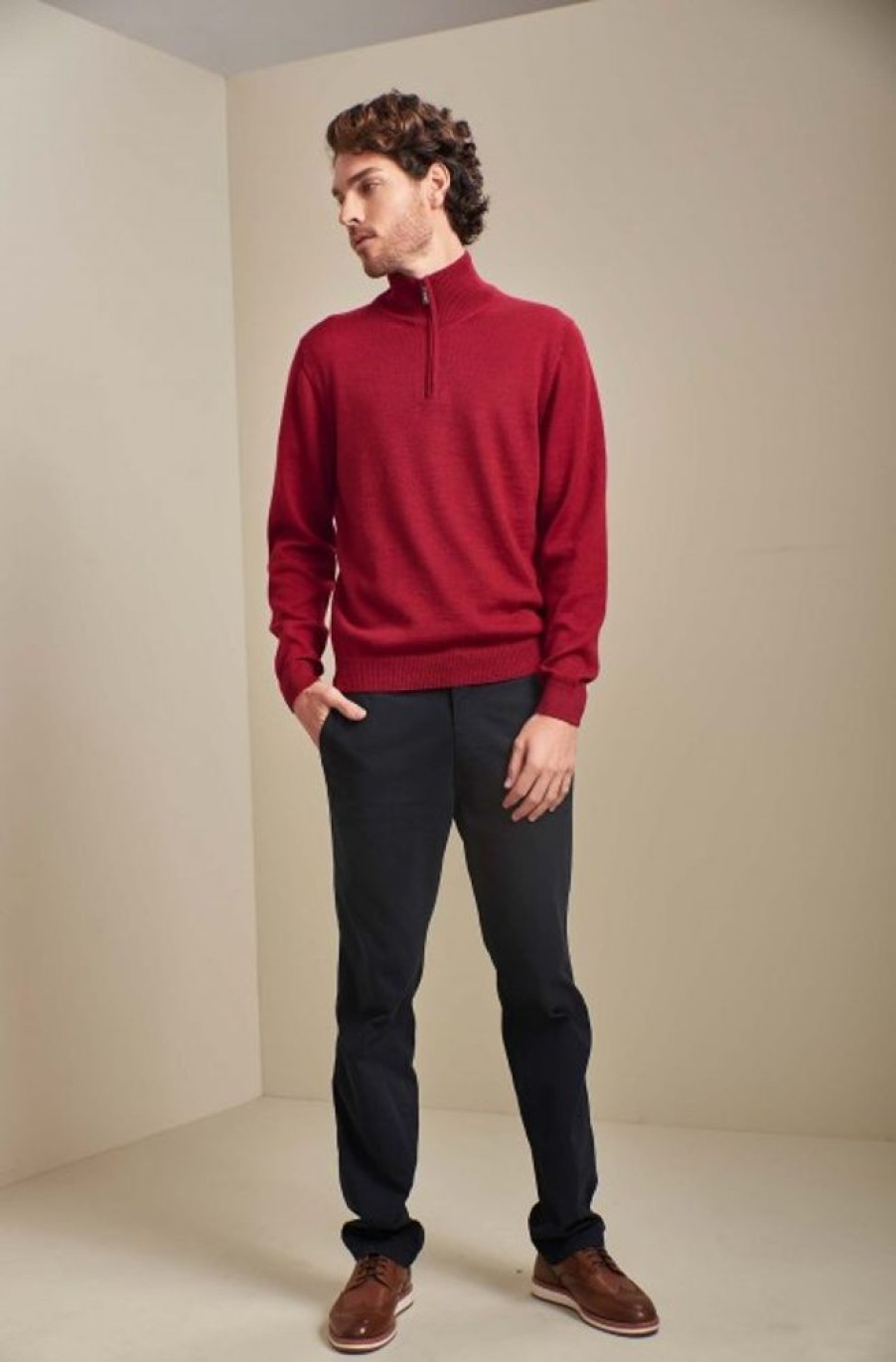 Herren KUNA Essentials | Alpaka Herren Strick Pullover Albert Kuna Essentials