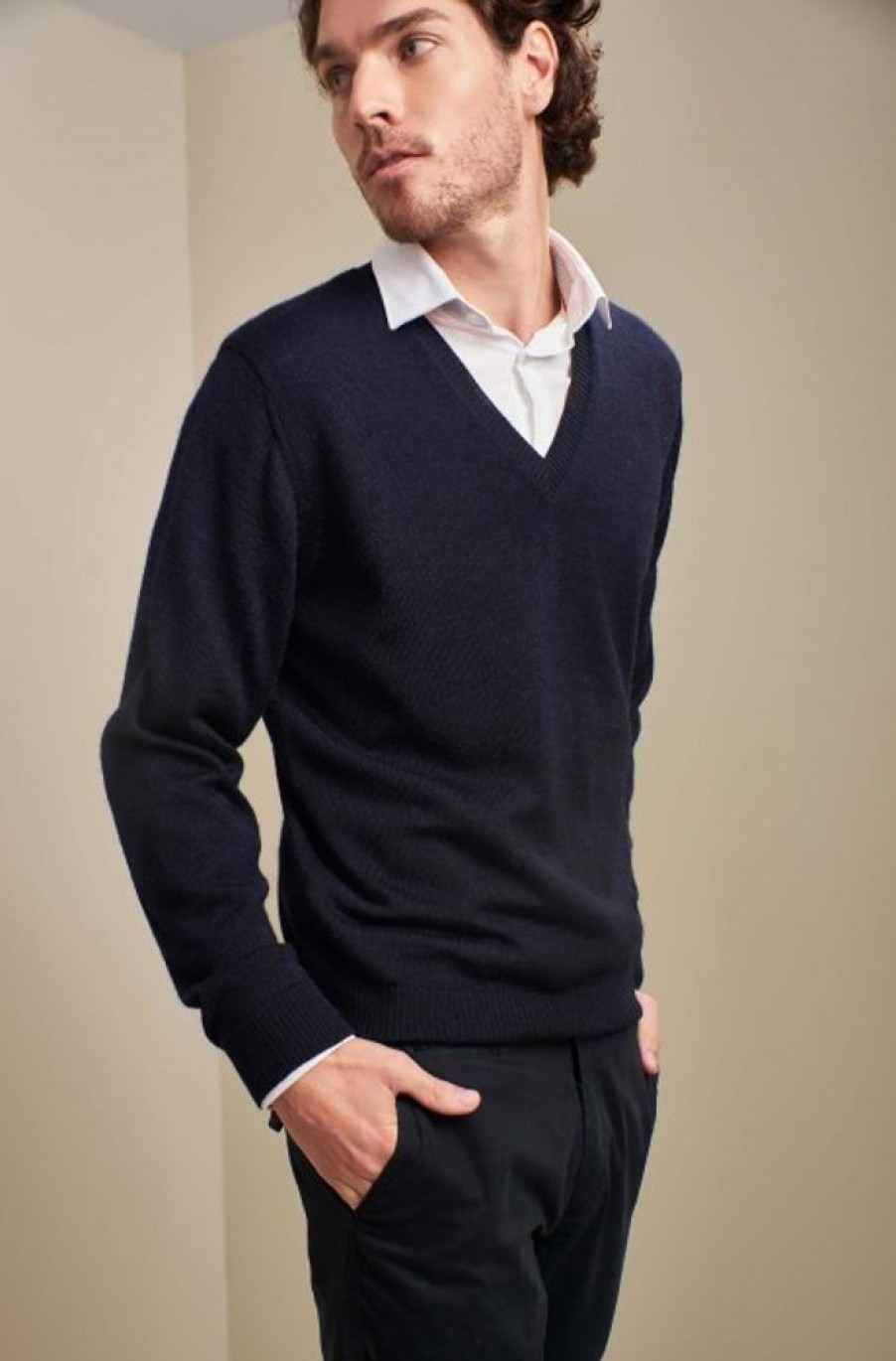 Herren KUNA Essentials | Herren Strickpullover Alan Alpaka Basic Von Kuna Essentials