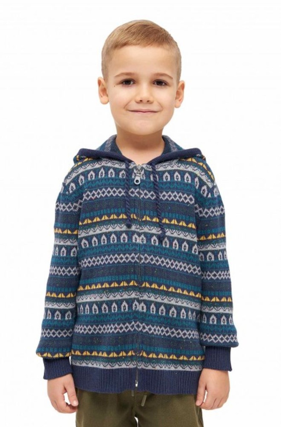 Kinder APU KUNTUR | Alpaka Strickjacke Monito Aus 70 % Baby Alpaka Und 30% Baumwolle