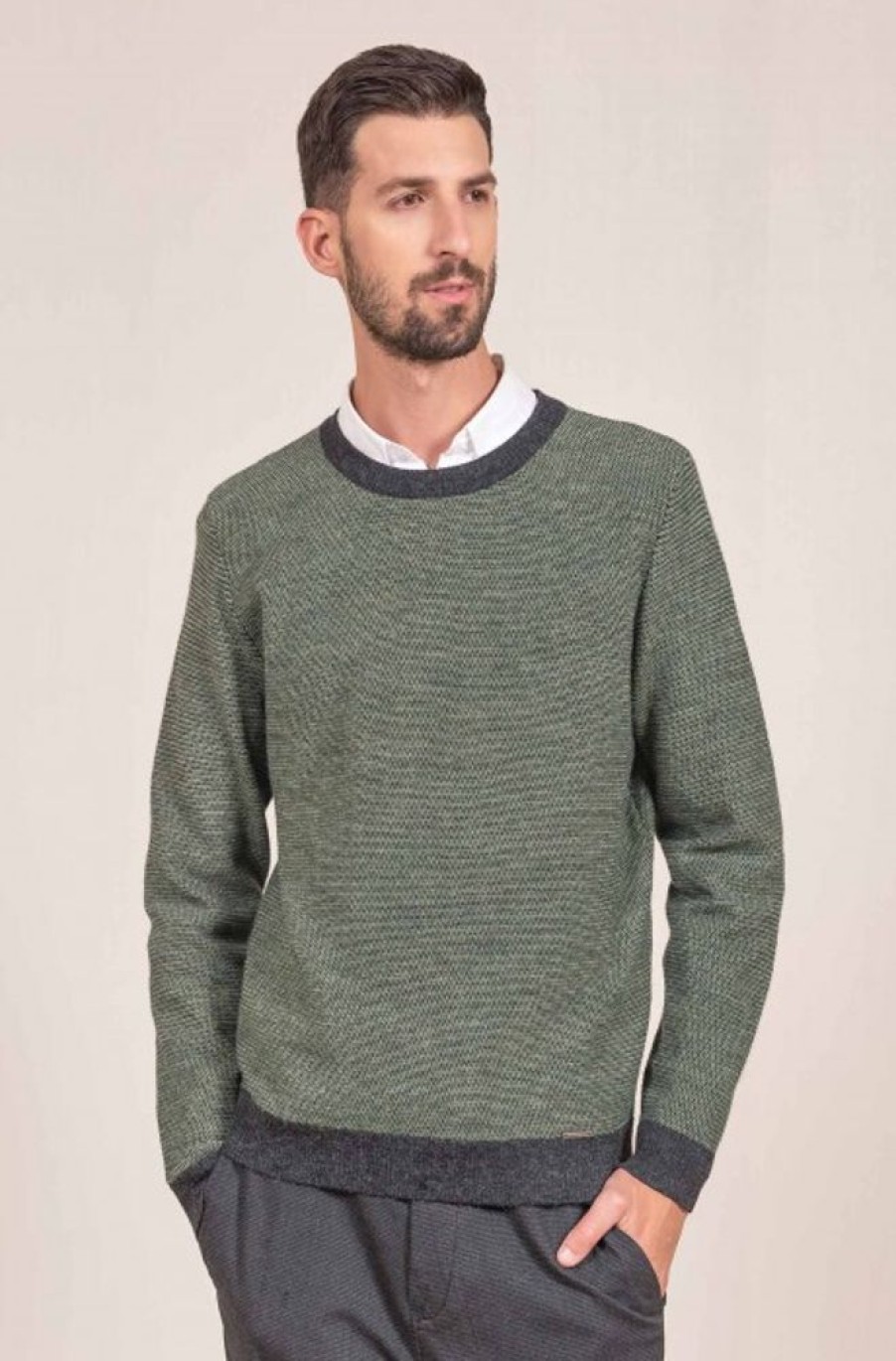 Herren KUNA | Alpaka Pullover Visconti Aus 100% Baby Alpaka