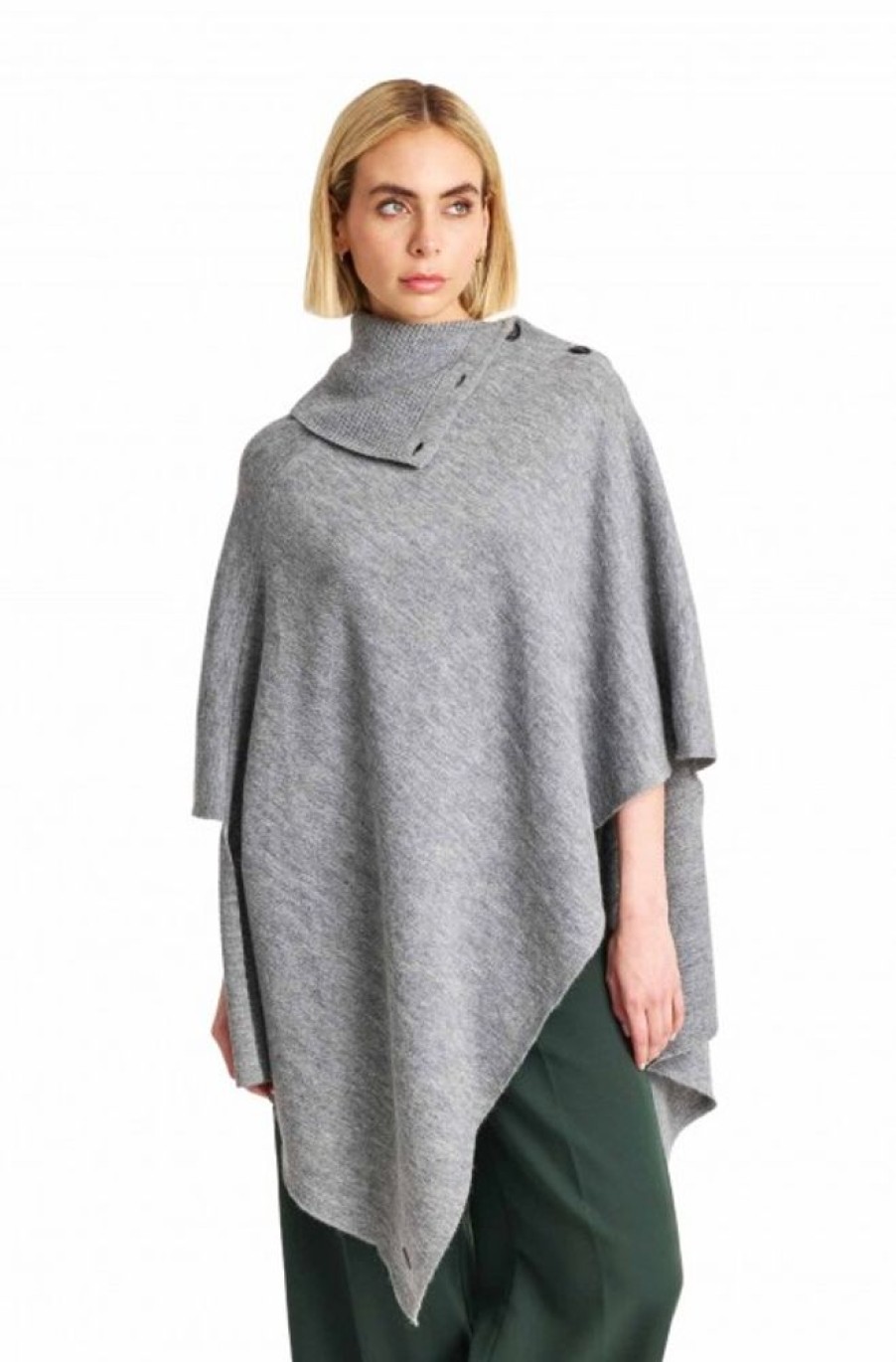 Damen KUNA | Alpaka Poncho Wing Aus 100% Baby Alpaka