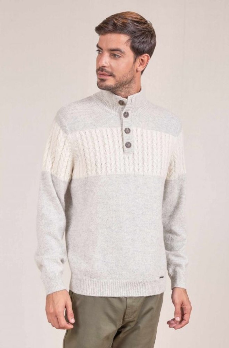 Herren KUNA | Alpaka Pullover Vinatea Aus 100% Baby Alpaka