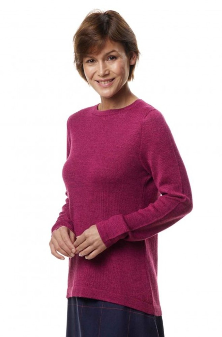 Damen APU KUNTUR | Alpaka Pullover Basic Aus 100% Baby Alpaka