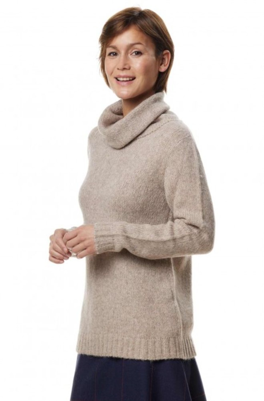 Damen APU KUNTUR | Alpaka Rollkragen Pullover Asa Aus Alpaka Woll-Mix