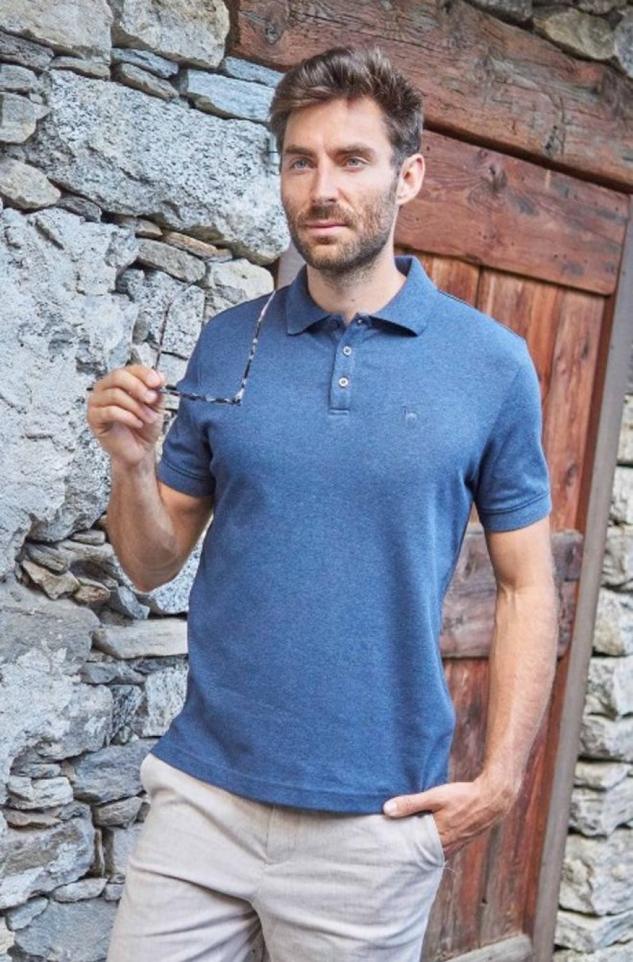 Herren APU KUNTUR | Polo Shirt Basic Herren Aus 100% Bio-Pima-Baumwolle