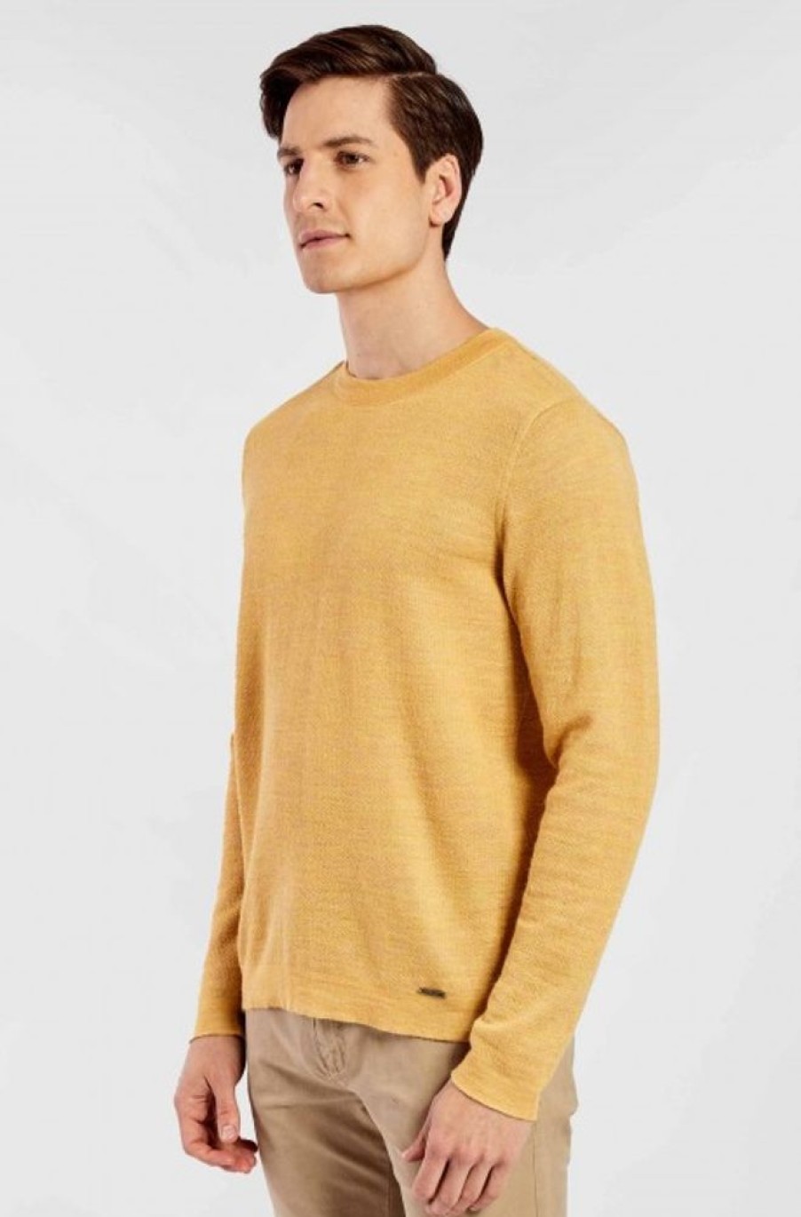 Herren KUNA | Alpaka Pullover Vecco Aus Alpaka-Seide-Mix