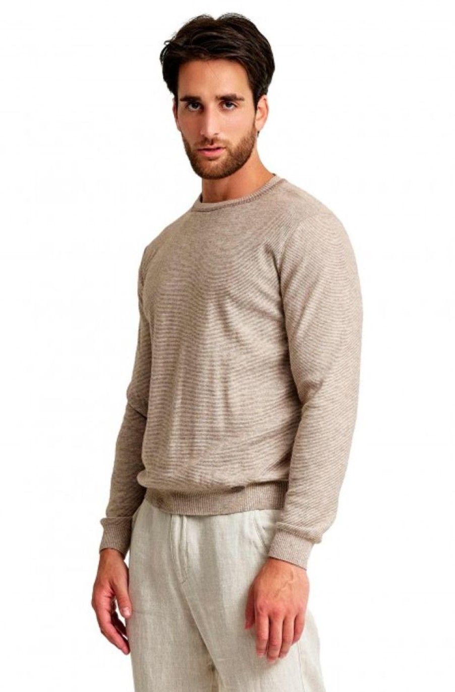 Herren KUNA | Alpaka Pullover Walburg Aus Baby Alpaka Eco & Bio-Baumwolle