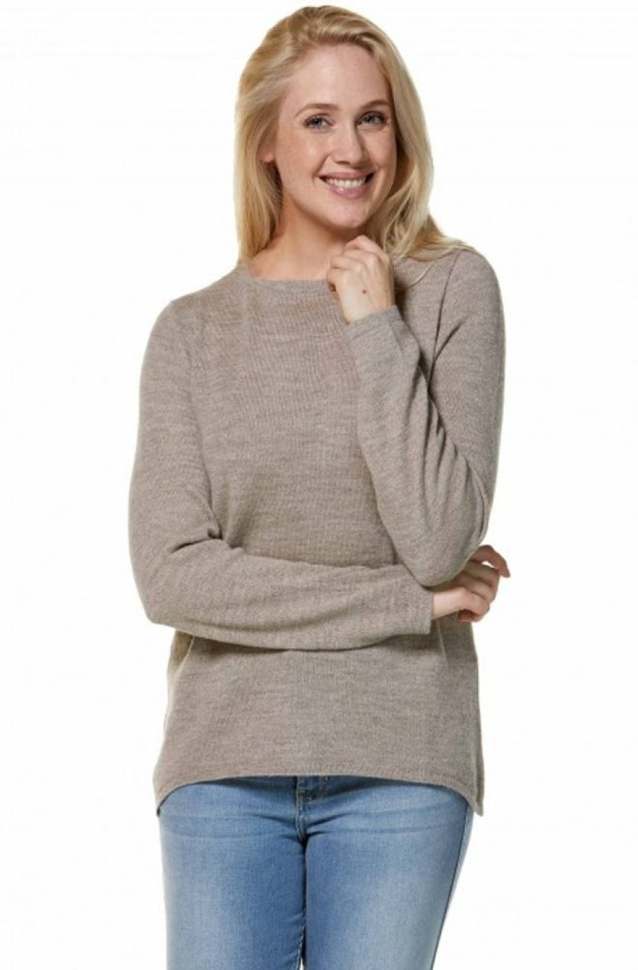 Damen APU KUNTUR | Alpaka Pullover Basic Aus 100% Baby Alpaka