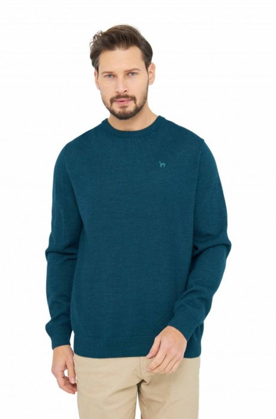 Herren APU KUNTUR | Alpaka Pullover Basic Aus 100% Baby Alpaka