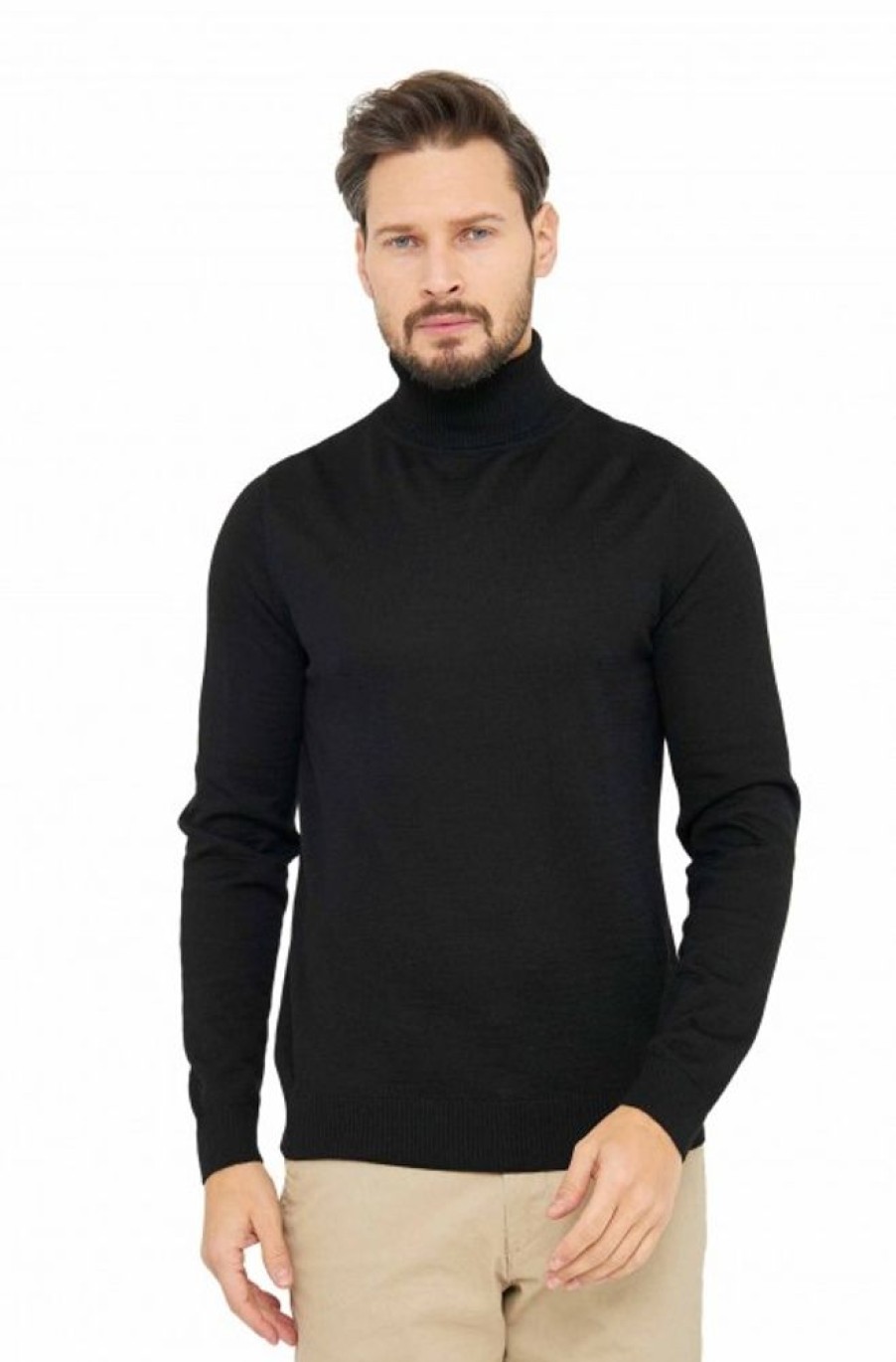 Herren APU KUNTUR | Alpaka Rollkragen Pullover Madai Aus Baby Alpaka Und Seide