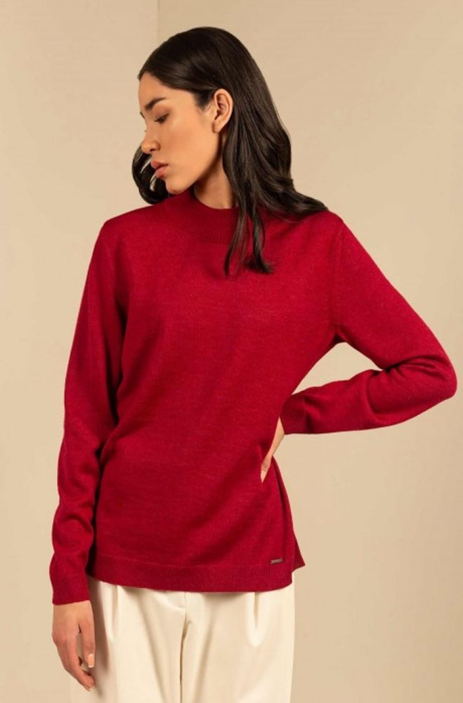 Damen KUNA Essentials | Pullover Anahi Mit Turtleneck Baby Alpaka Damen Basic Von Kuna Essentials