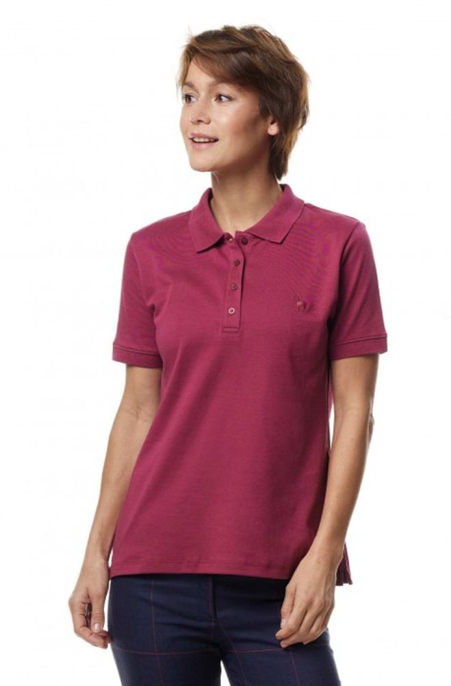 Damen APU KUNTUR | Poloshirt Basic Damen Aus 100% Bio-Pima-Baumwolle