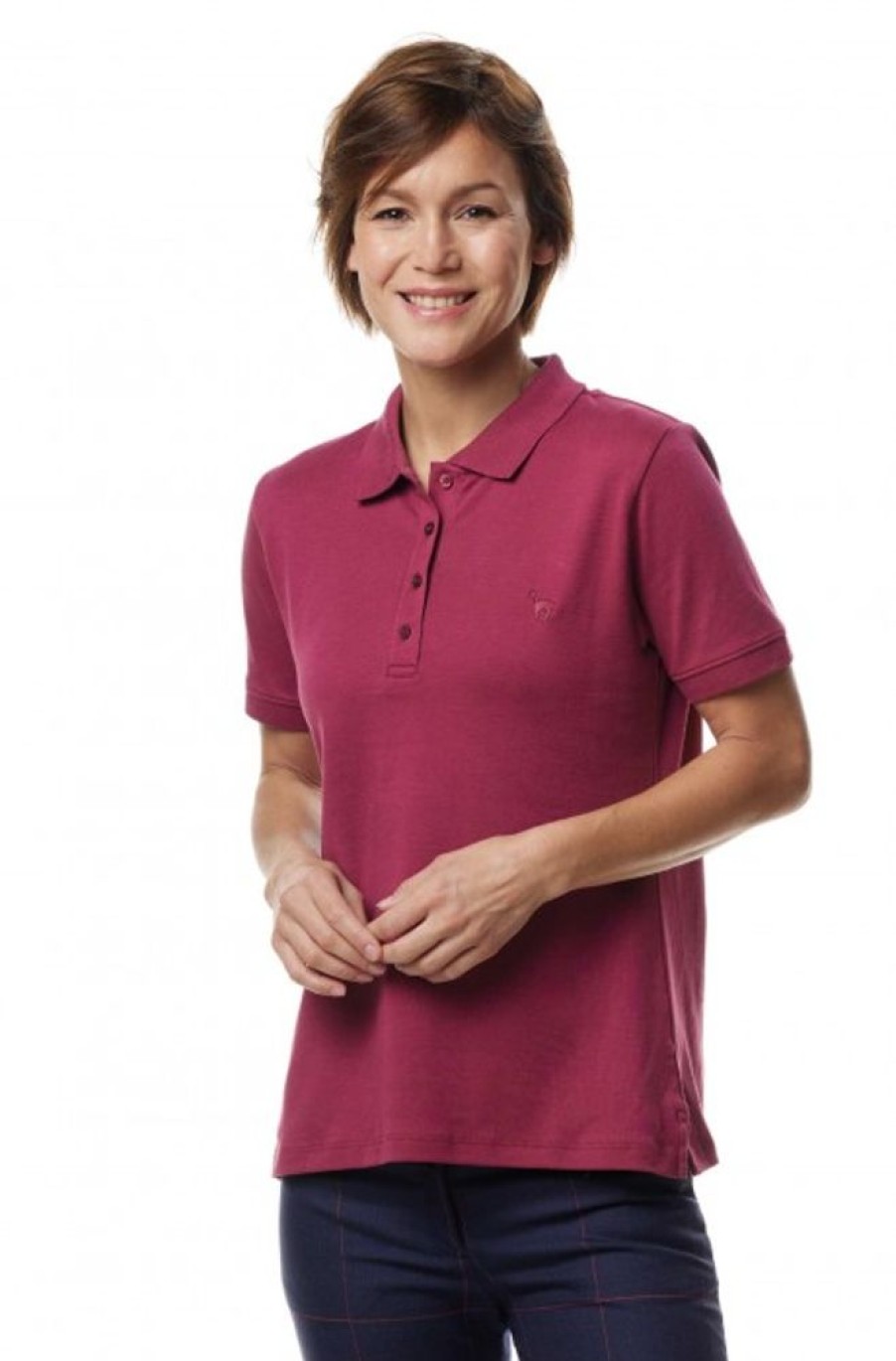 Damen APU KUNTUR | Poloshirt Basic Damen Aus 100% Bio-Pima-Baumwolle