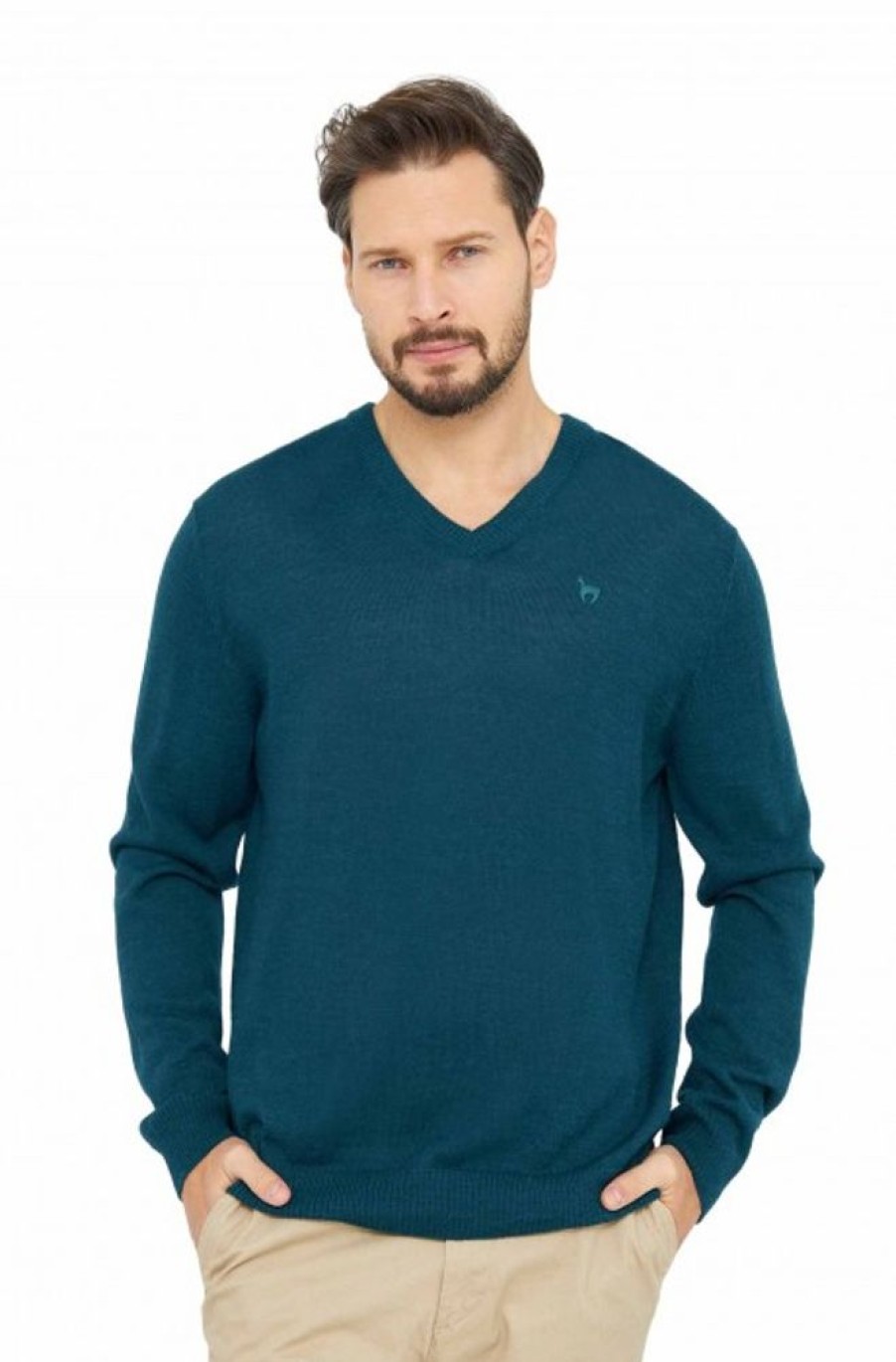 Herren APU KUNTUR | Alpaka Pullover Basic Aus 100% Baby Alpaka