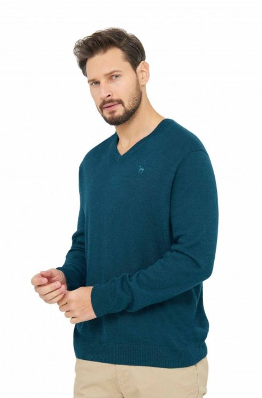 Herren APU KUNTUR | Alpaka Pullover Basic Aus 100% Baby Alpaka