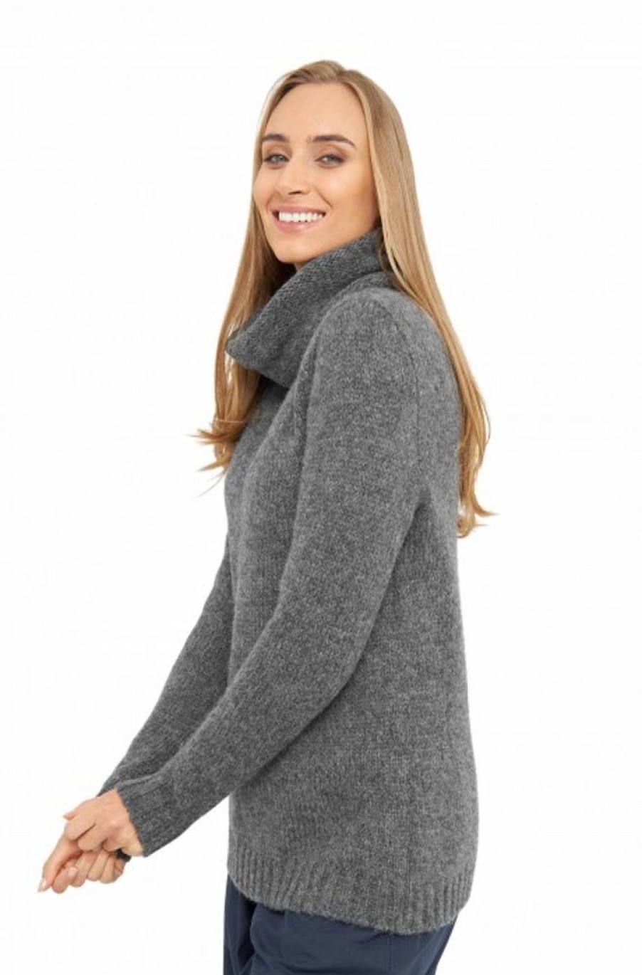 Damen APU KUNTUR | Alpaka Rollkragen Pullover Asa Aus Alpaka Woll-Mix