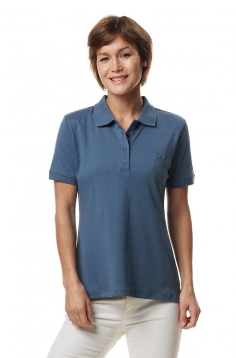 Damen APU KUNTUR | Poloshirt Basic Damen Aus 100% Bio-Pima-Baumwolle