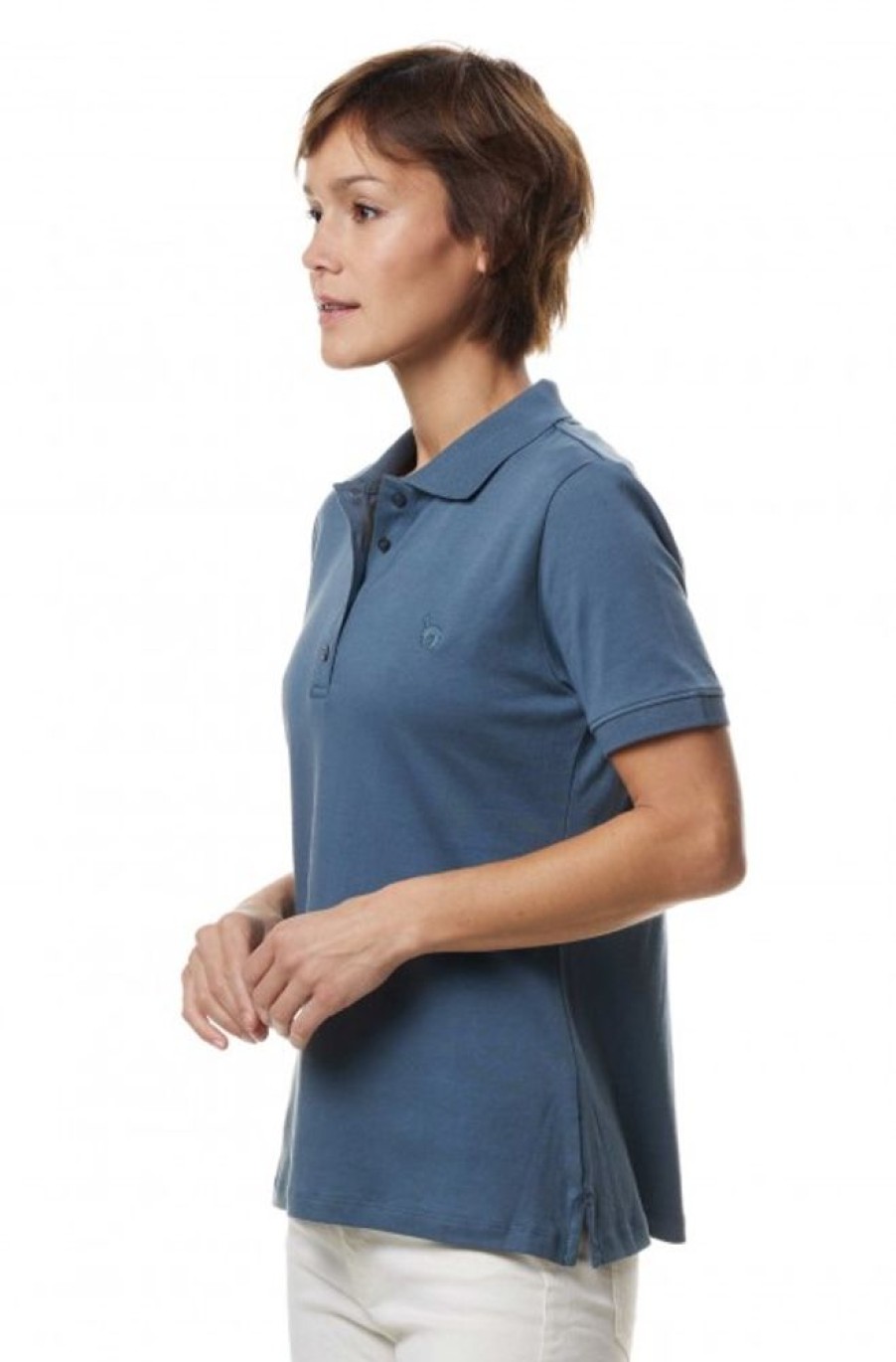 Damen APU KUNTUR | Poloshirt Basic Damen Aus 100% Bio-Pima-Baumwolle