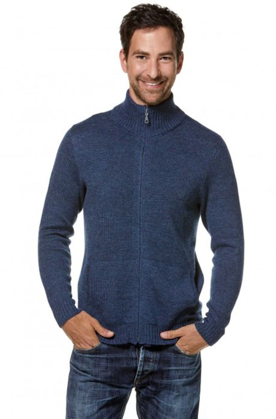 Herren APU KUNTUR | Alpaka Strickjacke Ronaldo Xxxl Aus 100% Baby Alpaka