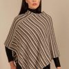 Damen KUNA | Alpaka Poncho Uneven Aus 100% Baby Alpaka