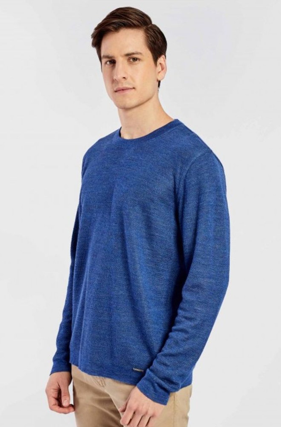 Herren KUNA | Alpaka Pullover Vecco Aus Alpaka-Seide-Mix