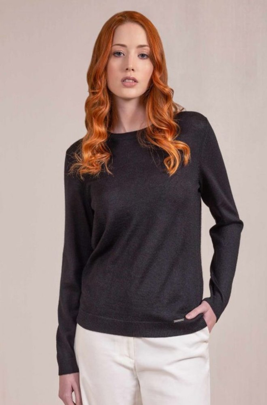 Damen KUNA Essentials | Alpaka Pullover Alexia Aus Reinem Baby Alpaka