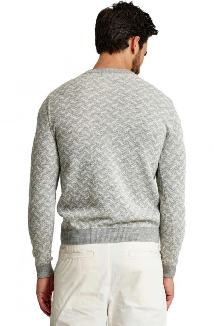 Herren KUNA | Wendbarer Alpaka Pullover Wimbledon Aus Baby Alpaka & Seide