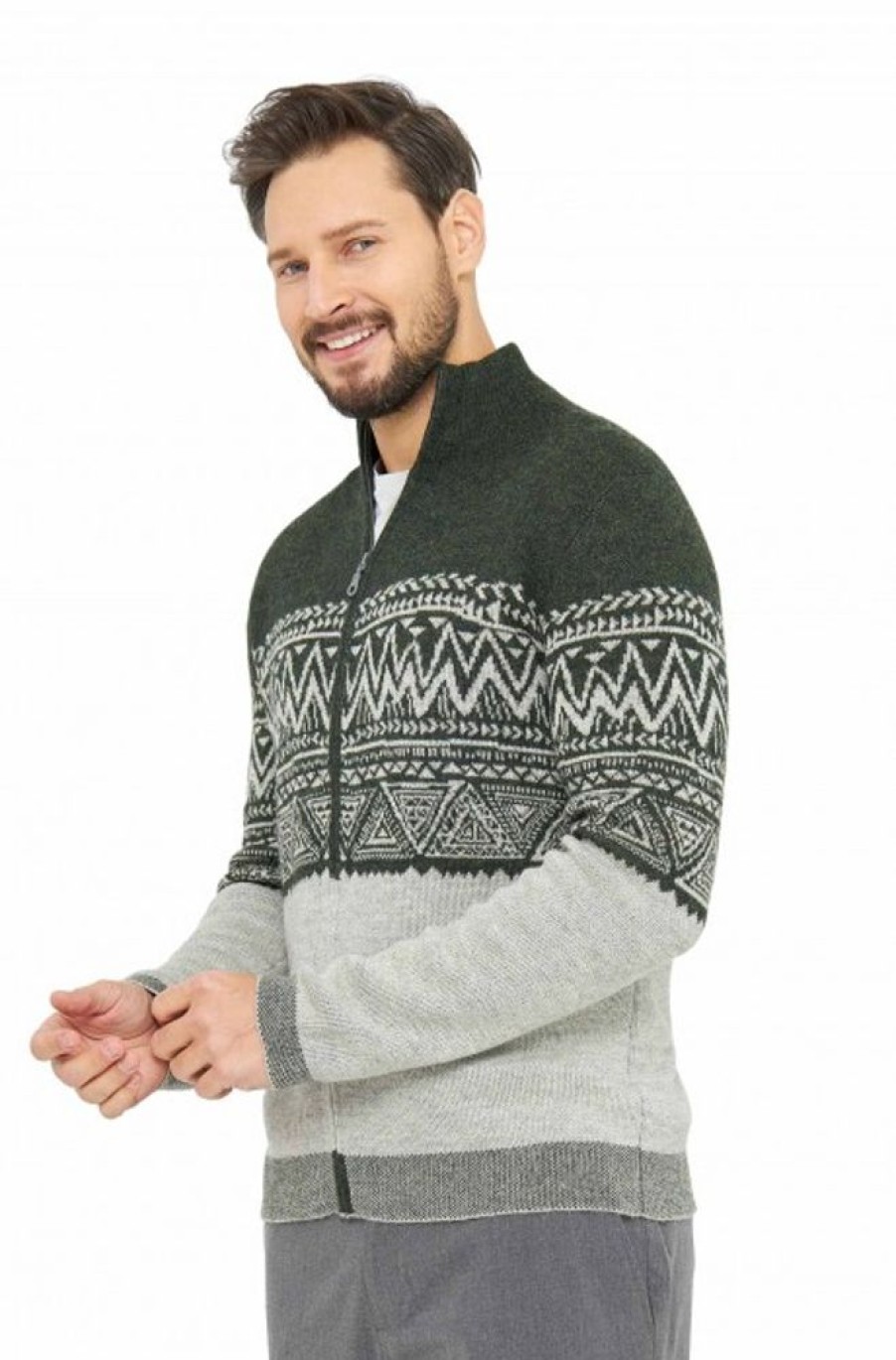 Herren APU KUNTUR | Alpaka Strickjacke Giorgio Aus 100% Baby Alpaka