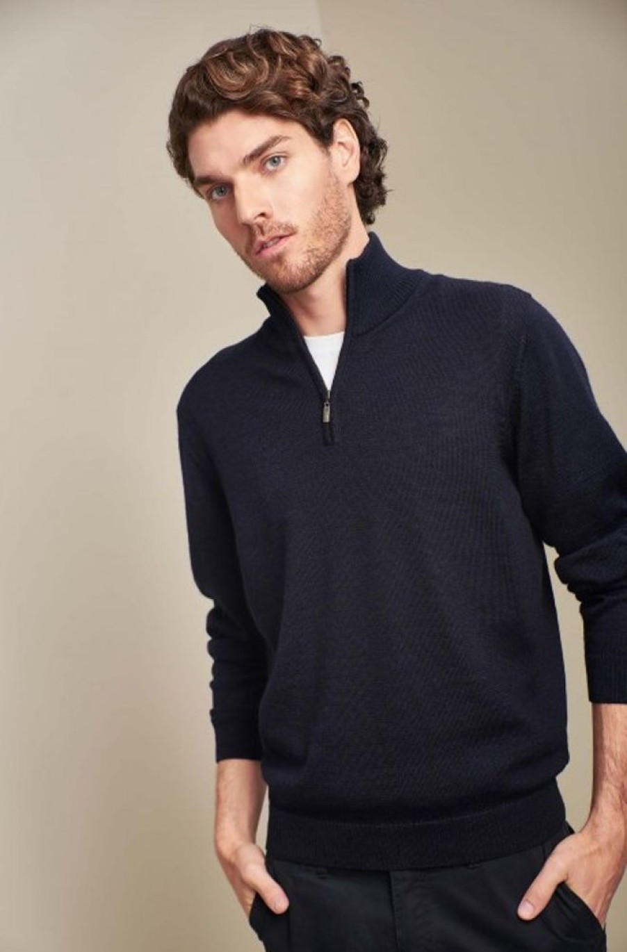 Herren KUNA Essentials | Alpaka Herren Strick Pullover Albert Kuna Essentials