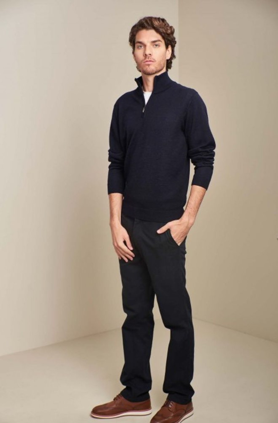 Herren KUNA Essentials | Alpaka Herren Strick Pullover Albert Kuna Essentials