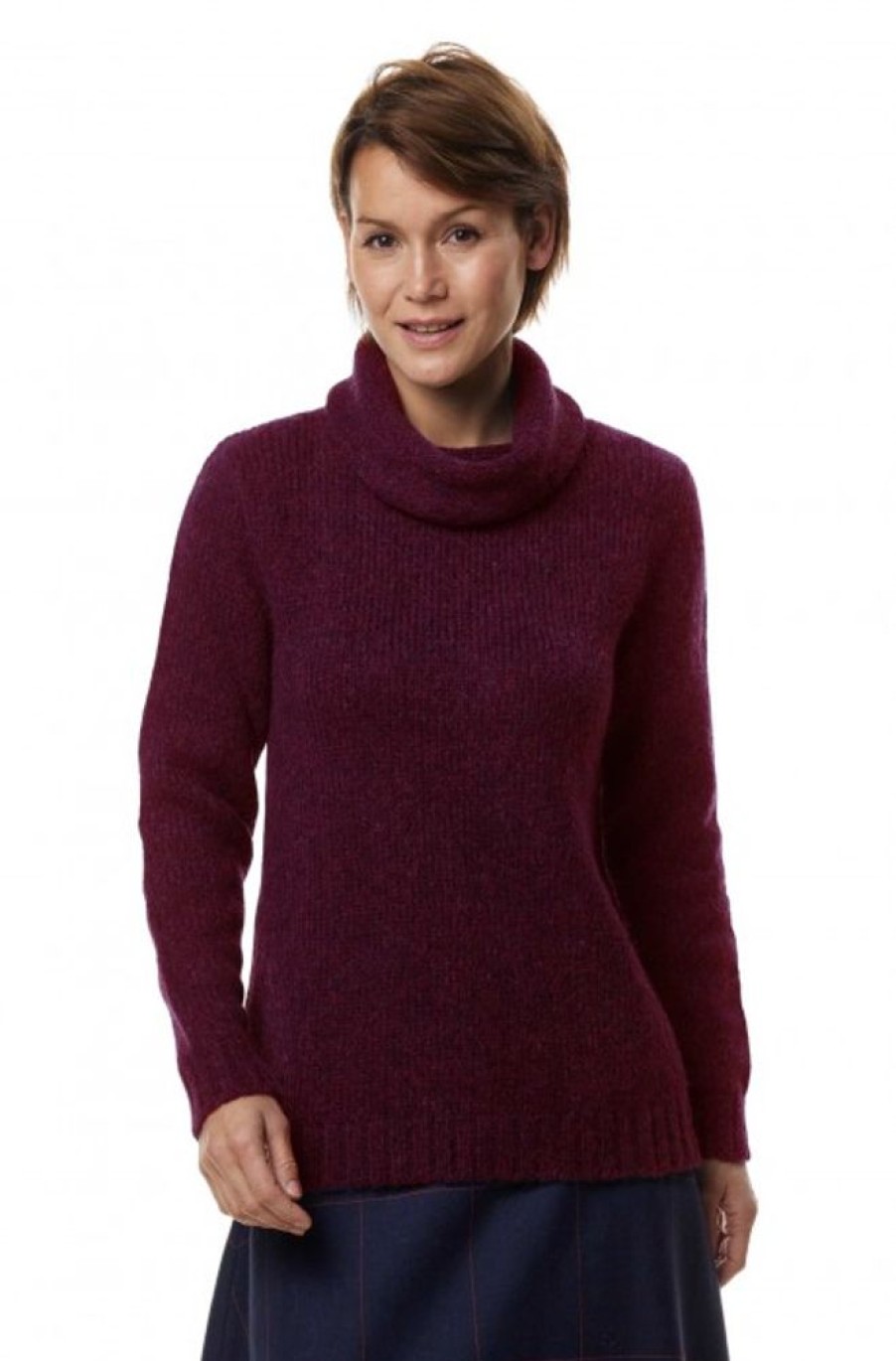 Damen APU KUNTUR | Alpaka Rollkragen Pullover Asa Aus Alpaka Woll-Mix