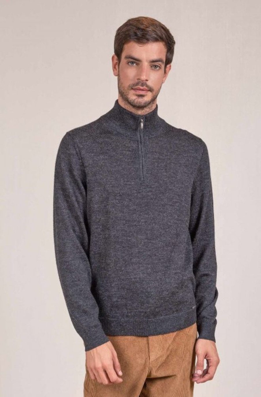 Herren KUNA Essentials | Alpaka Herren Strick Pullover Albert Kuna Essentials