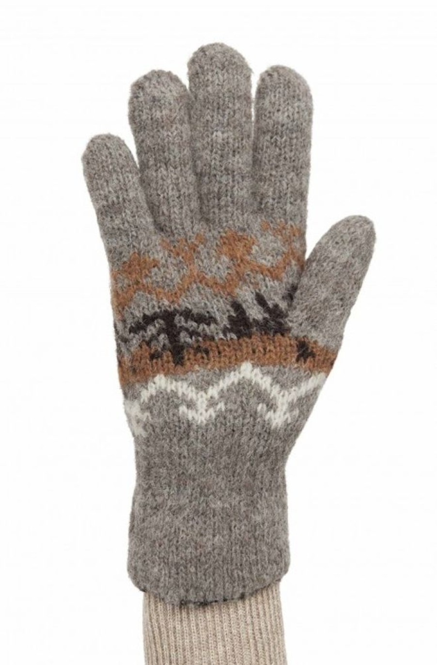 Accessoires APU KUNTUR | Alpaka Fingerhandschuhe Natura Aus 100% Alpaka Superfine