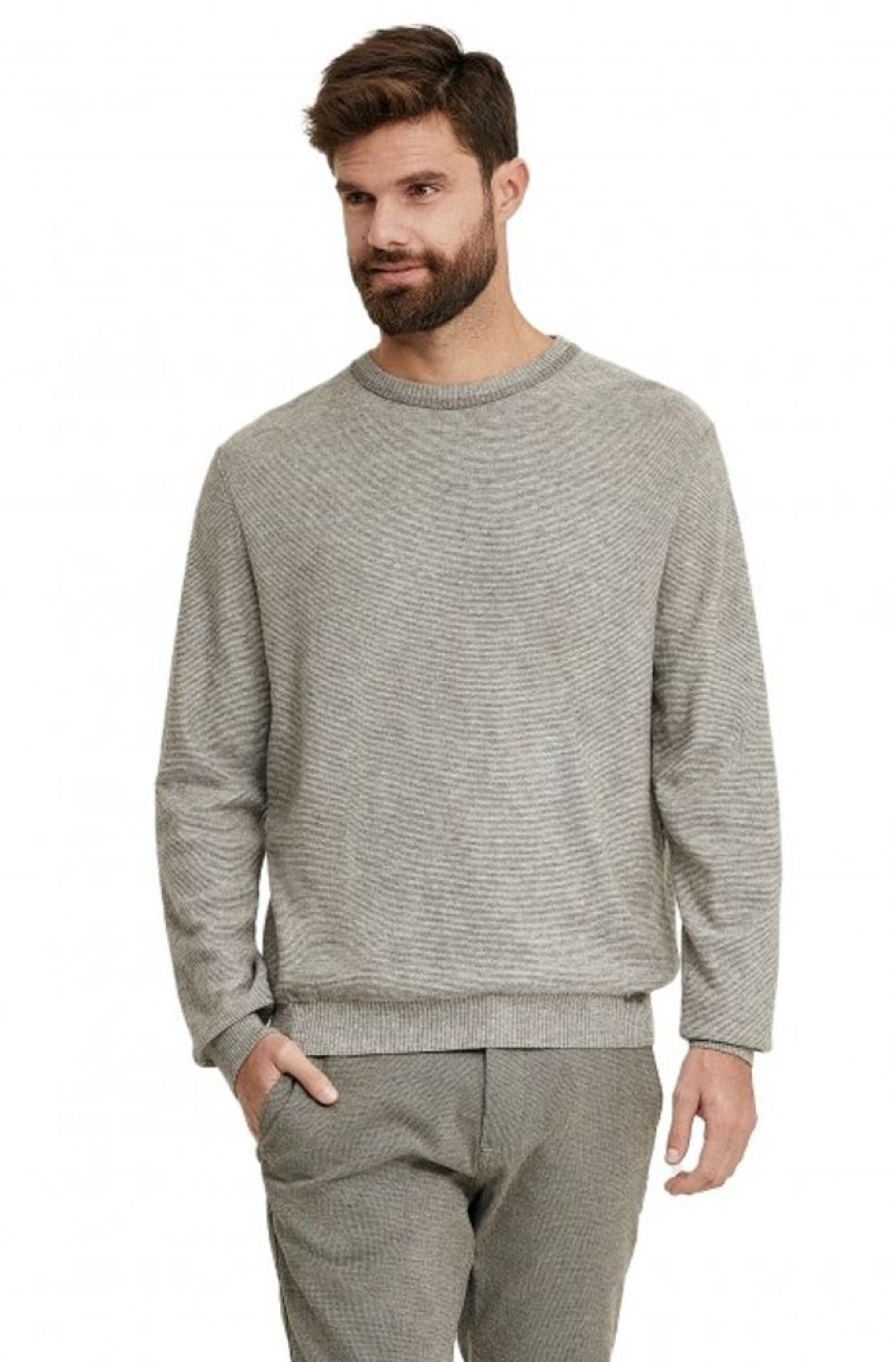 Herren KUNA | Alpaka Pullover Walburg Aus Baby Alpaka Eco & Bio-Baumwolle