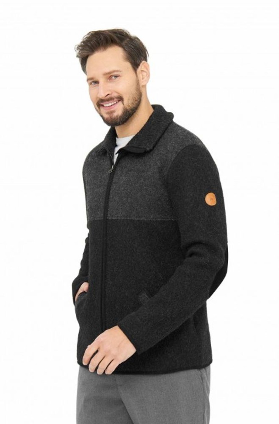 Herren APU KUNTUR | Alpaka Filzjacke Oliver Aus Alpaka Und Wolle