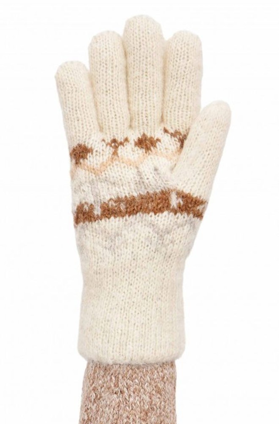 Accessoires APU KUNTUR | Alpaka Fingerhandschuhe Natura Aus 100% Alpaka Superfine