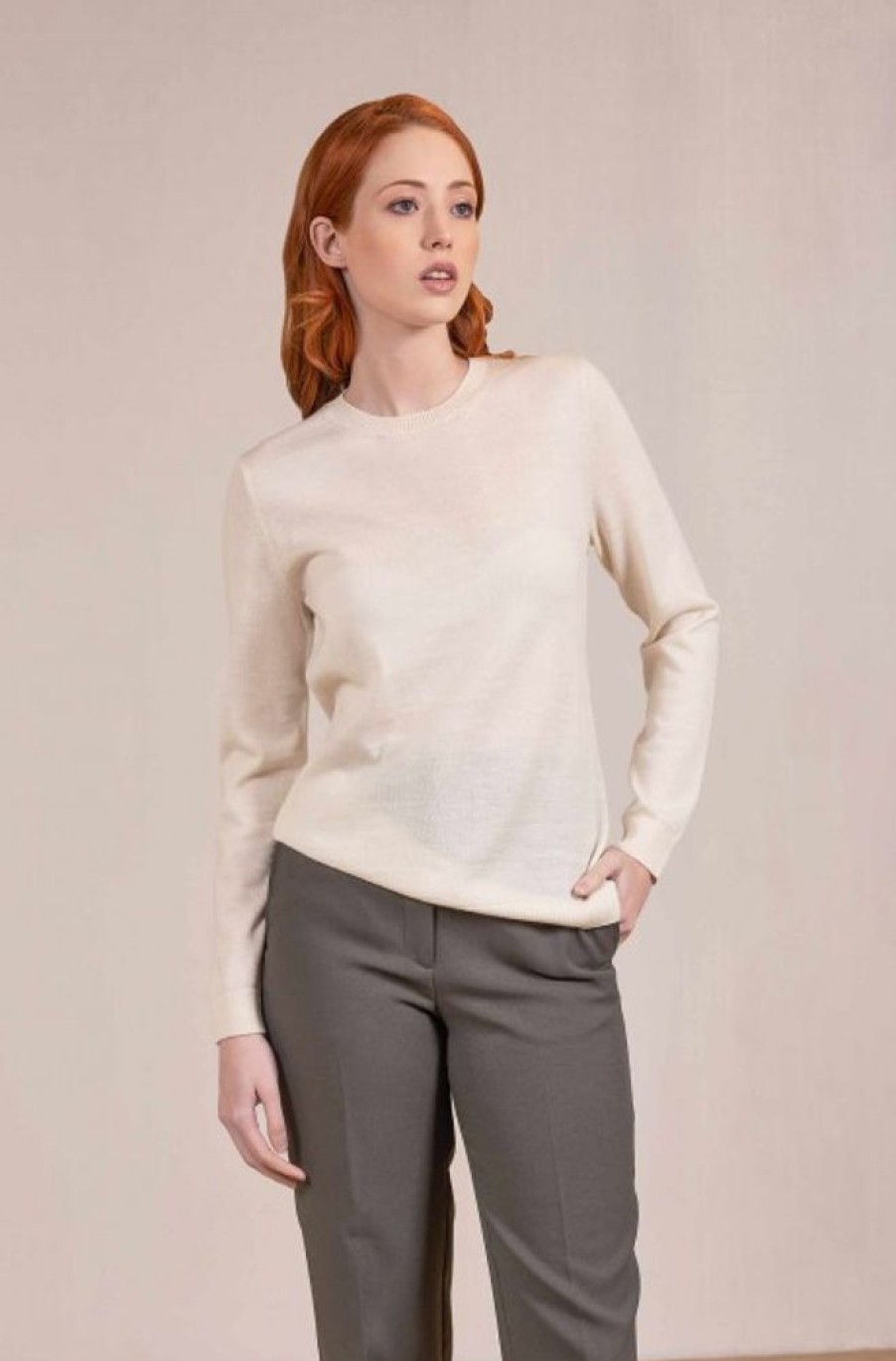 Damen KUNA Essentials | Alpaka Pullover Alexia Aus Reinem Baby Alpaka