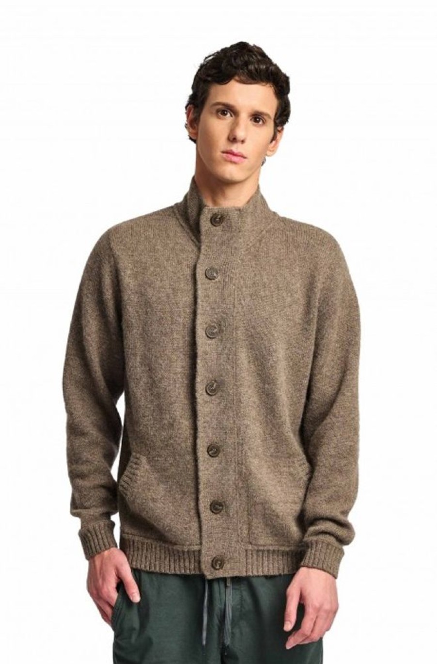 Herren KUNA | Alpaka Cardigan Walter Aus 100% Baby Alpaka