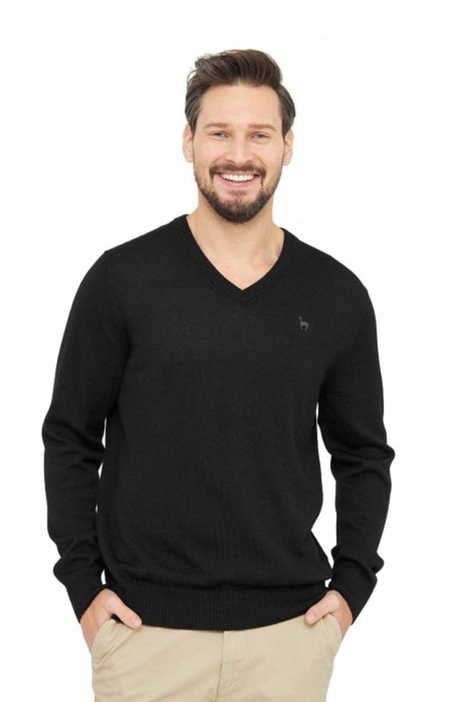 Herren APU KUNTUR | Alpaka Pullover Basic Aus 100% Baby Alpaka