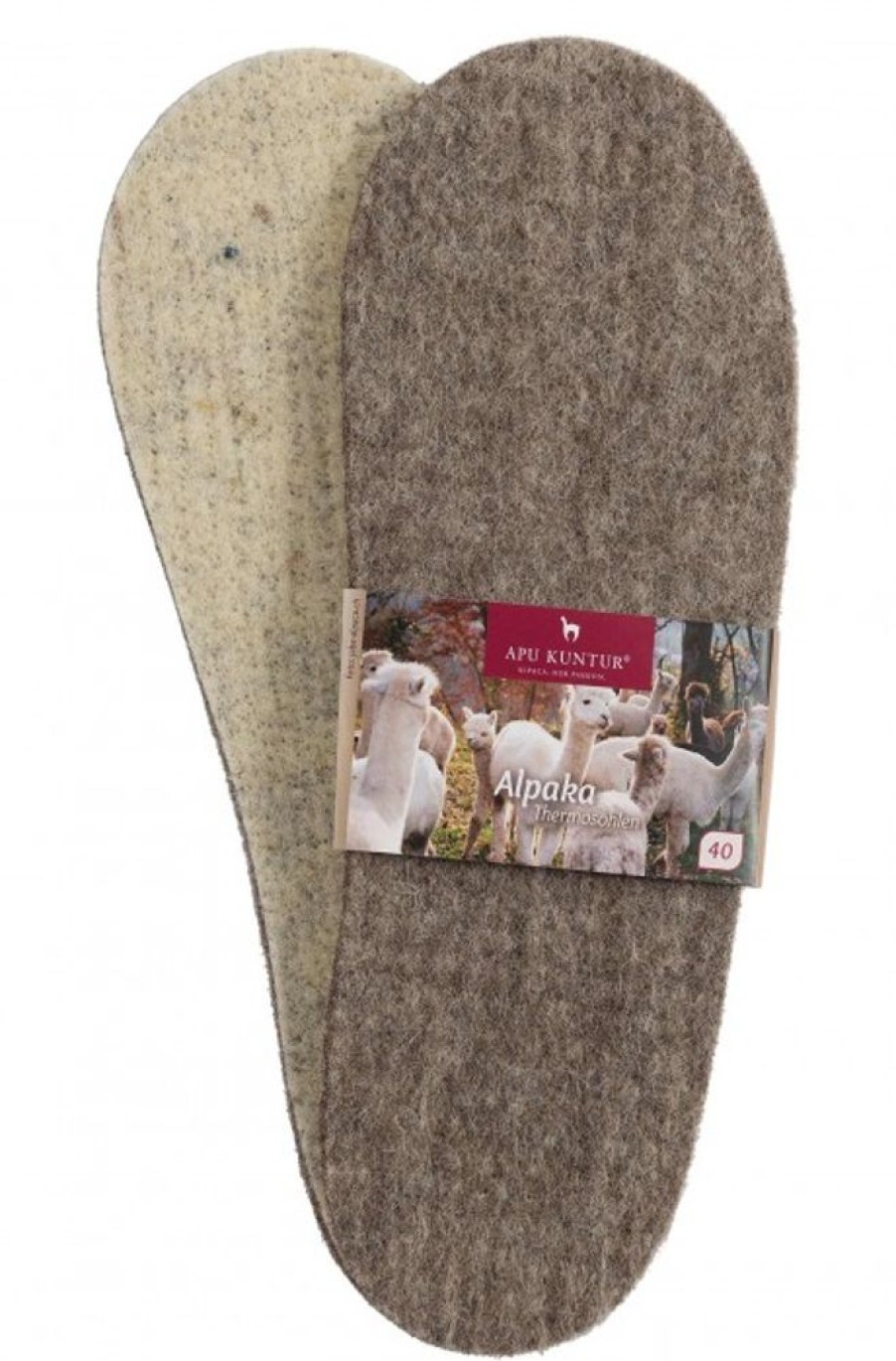 Socken APU KUNTUR | Alpaka Thermosohlen (Gr.34-47) Aus 60% Baby Alpaka & 40% Schaf-Wolle