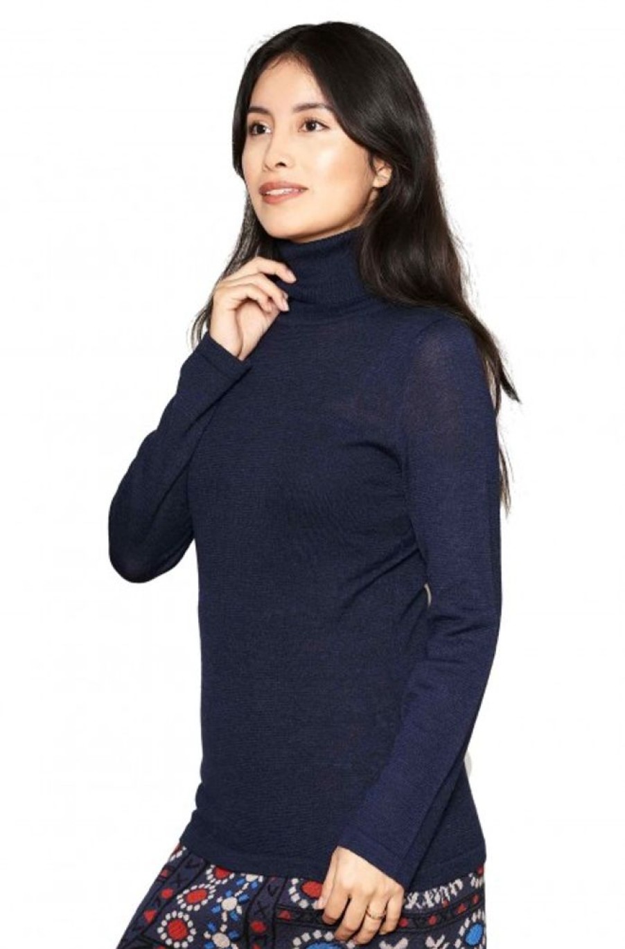 Damen APU KUNTUR | Alpaka Rollkragen Pullover Madai Aus Baby Alpaka Und Seide